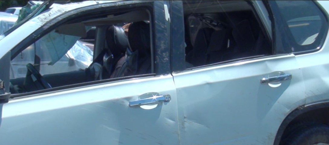 Zaqatalada maşın aşdı - Xəsarət alanlar var (FOTOLAR)