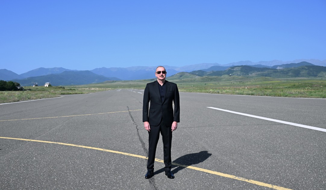 İlham Əliyev Xocalı hava limanında - FOTOLAR (YENİLƏNİB)