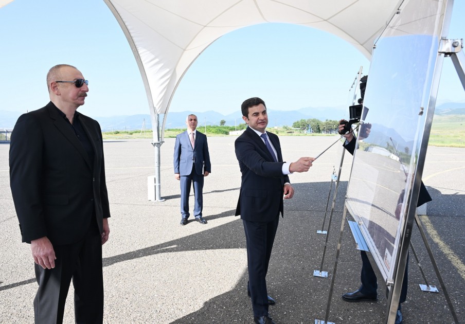 İlham Əliyev Xocalı hava limanında - FOTOLAR (YENİLƏNİB)
