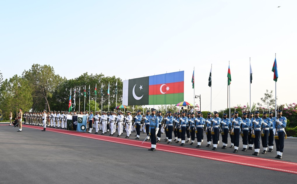 İslamabadda İlham Əliyevin rəsmi qarşılanma mərasimi olub - FOTOLAR