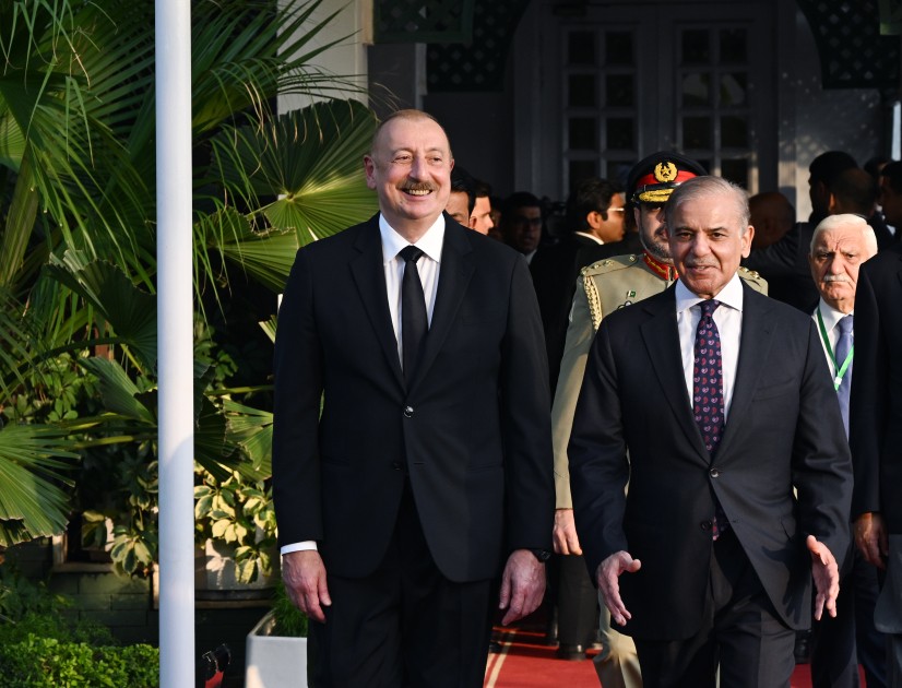 İslamabadda İlham Əliyevin rəsmi qarşılanma mərasimi olub - FOTOLAR