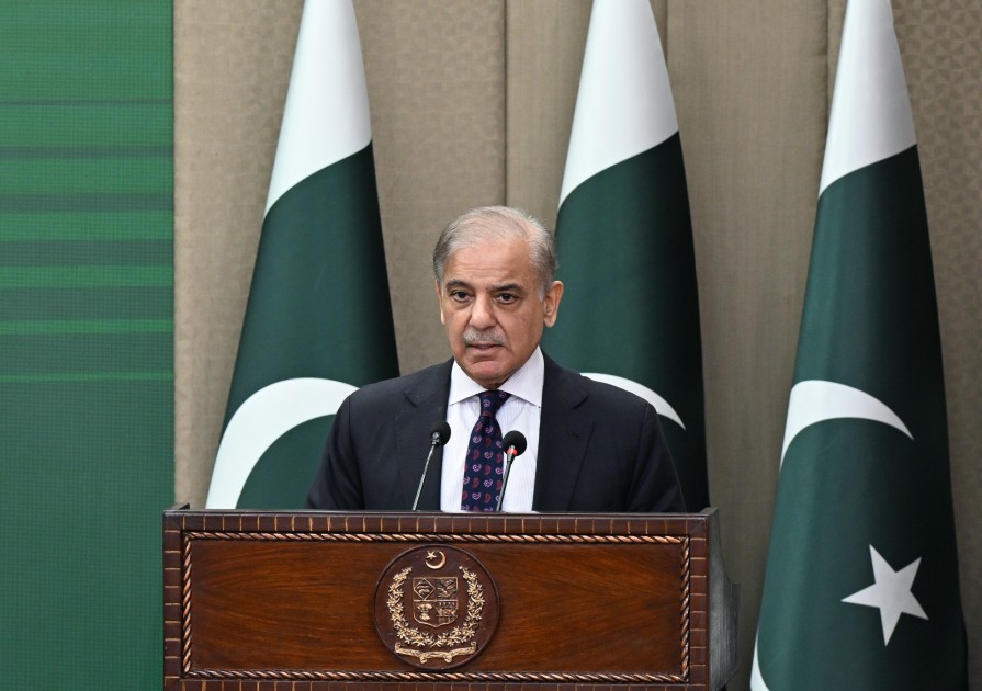 İlham Əliyev və Şahbaz Şərif mətbuata bəyanatlarla çıxış etdilər - YENİLƏNİB (FOTOLAR)