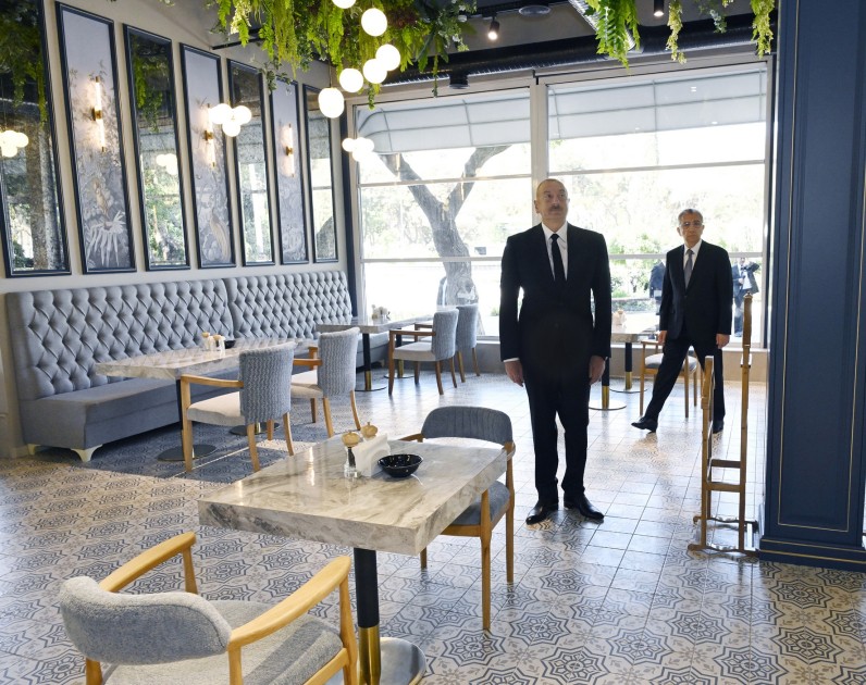 İlham Əliyev Nərimanov parkının açılışında - FOTOLAR (YENİLƏNİB)