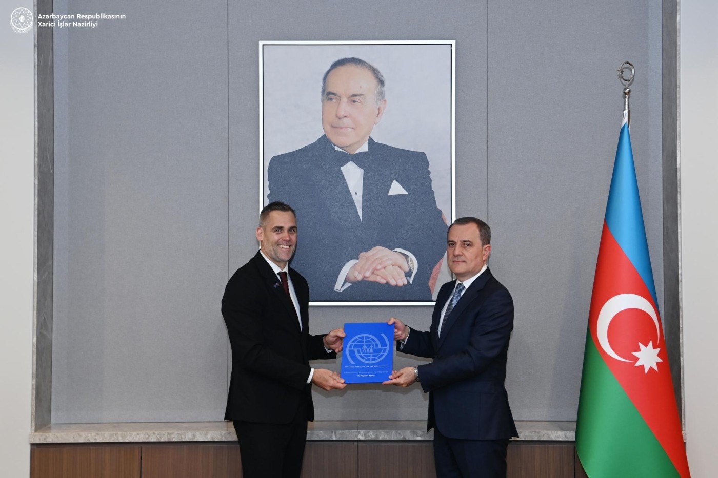 Ceyhun Bayramov Beynəlxalq Miqrasiya Təşkilatının missiya rəhbərini qəbul etdi - FOTOLAR