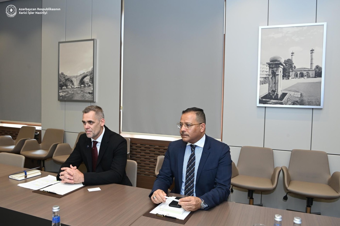 Ceyhun Bayramov Beynəlxalq Miqrasiya Təşkilatının missiya rəhbərini qəbul etdi - FOTOLAR