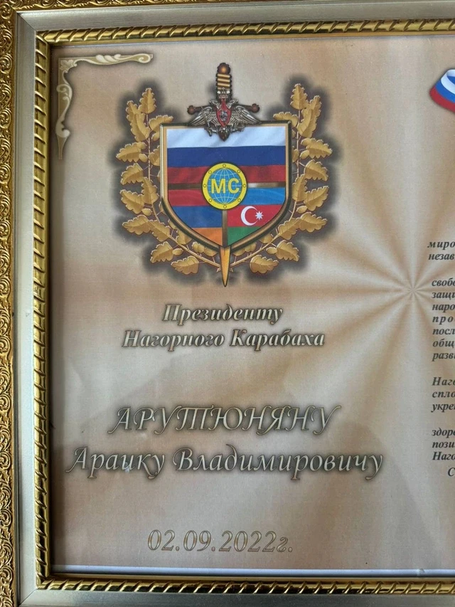 Rusiyasayağı sülhməramlılıq: General Volkov Arayik Arutyunyana nə yazıb?