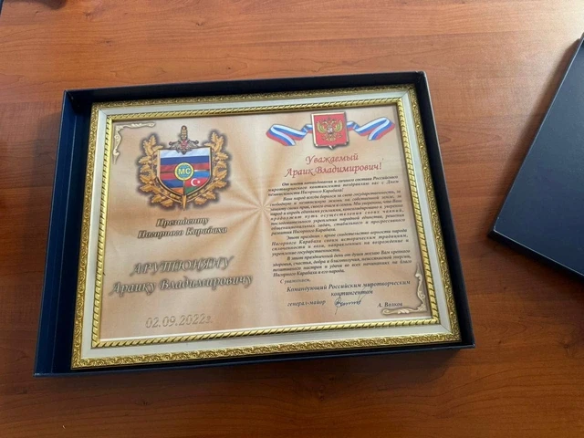 Rusiyasayağı sülhməramlılıq: General Volkov Arayik Arutyunyana nə yazıb?