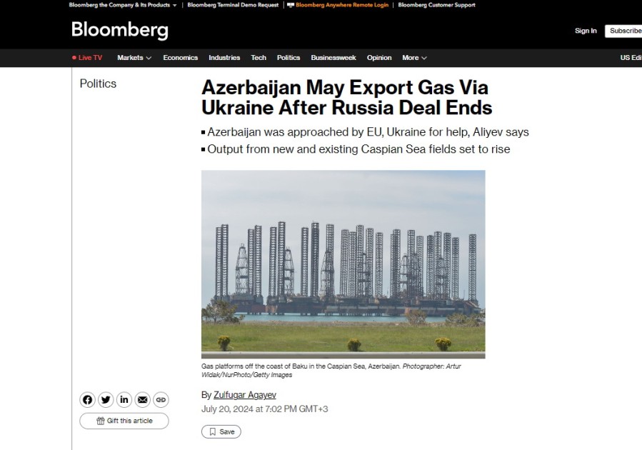 ABŞ mediası İlham Əliyevin Şuşadakı çıxışından yazır - FOTOLAR