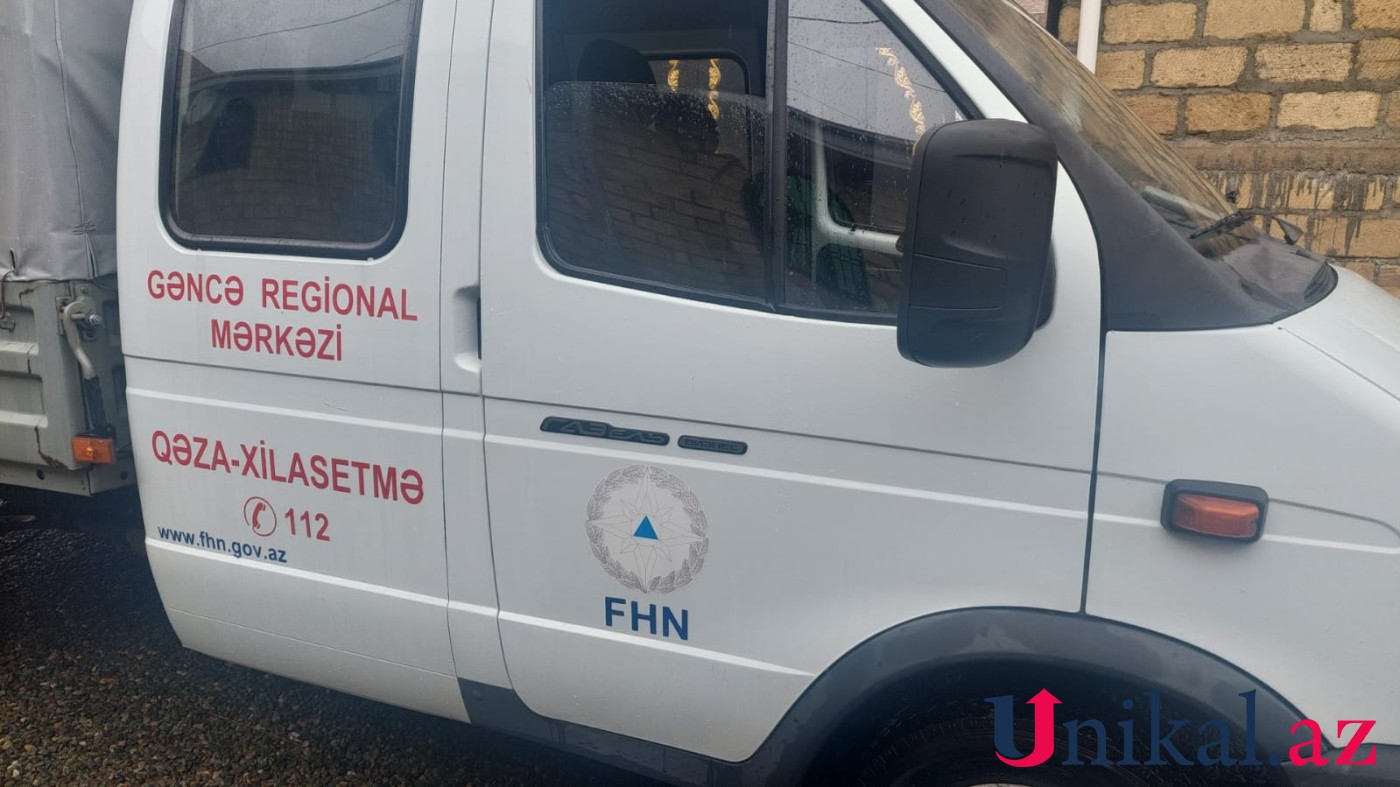 Gəncdə sel suları evlərə doldu - FOTOLAR