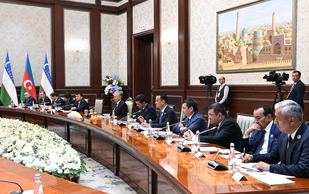 Azərbaycan-Özbəkistan Ali Dövlətlərarası Şuranın birinci iclası keçirildi - FOTOLAR