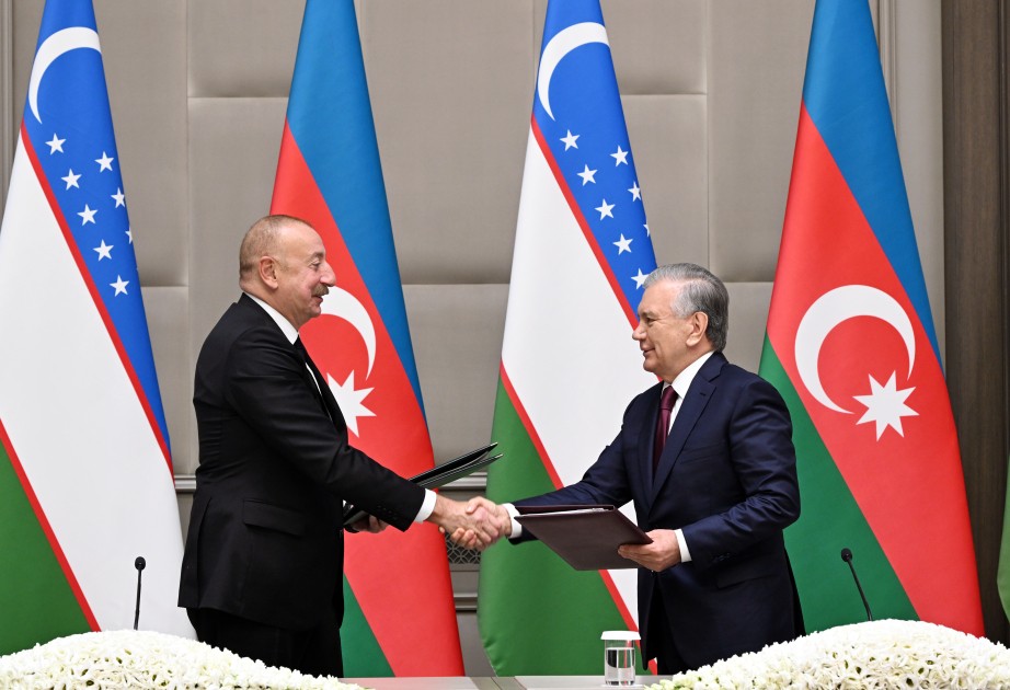 Azərbaycan-Özbəkistan sənədləri imzalanıb - YENİLƏNİB