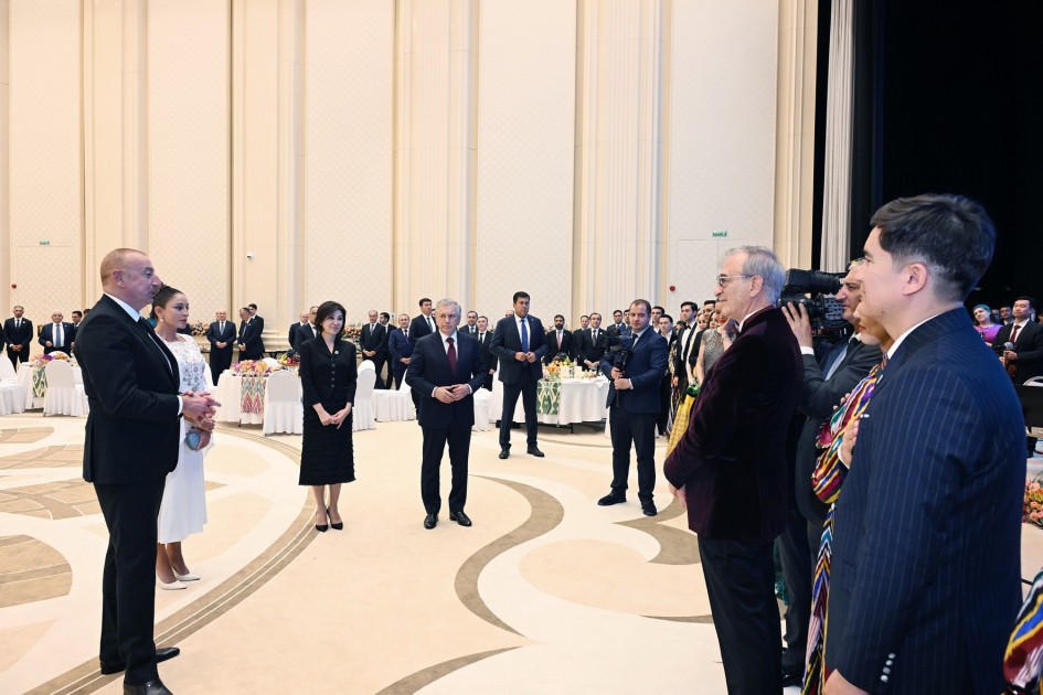 İlham Əliyevin və Mehriban Əliyevanın şərəfinə dövlət ziyafəti verildi - FOTOLAR