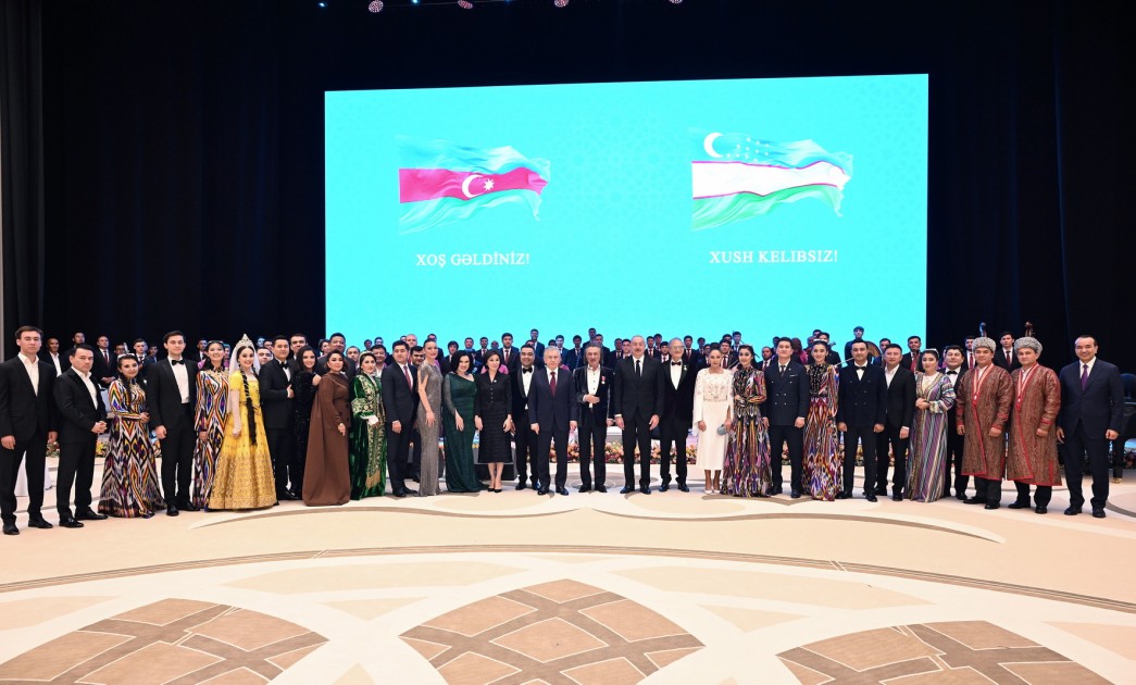 İlham Əliyevin və Mehriban Əliyevanın şərəfinə dövlət ziyafəti verildi - FOTOLAR