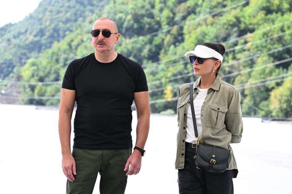 Prezident Toğanalı-Kəlbəcər-İstisu yolunda və tuneldə görülən işlərlə tanış oldu - FOTOLAR (YENİLƏNİB)