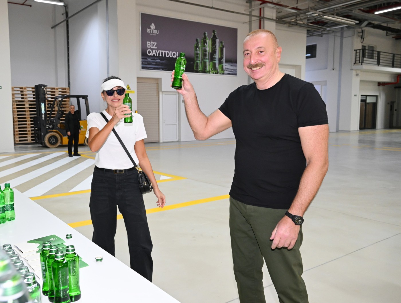 İlham Əliyev və Mehriban Əliyevanın mineral su zavodundan FOTOLARI