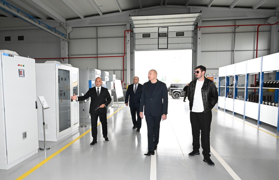 İlham Əliyev daha bir zavodun açılışını etdi - YENİLƏNİB (FOTOLAR)