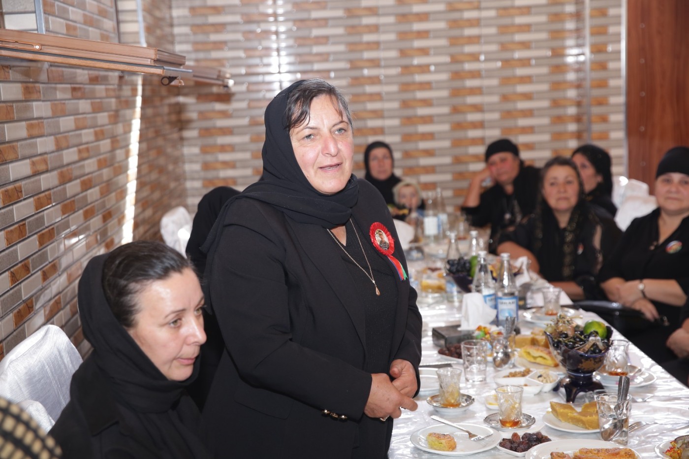 Millət vəkili Ağalar Vəliyev Xaçmazda şəhid ailələri və qazilərlə görüşdü - FOTOLAR