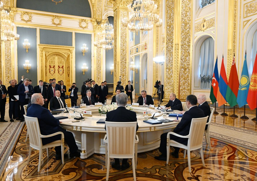İlham Əliyev MDB Dövlət Başçıları Şurasının iclasında çıxış etdi - YENİLƏNİB (FOTOLAR)