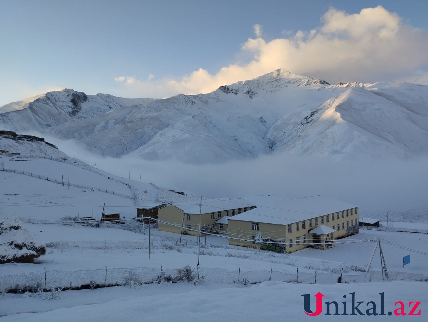Xınalığa ilk qar yağıb – FOTO