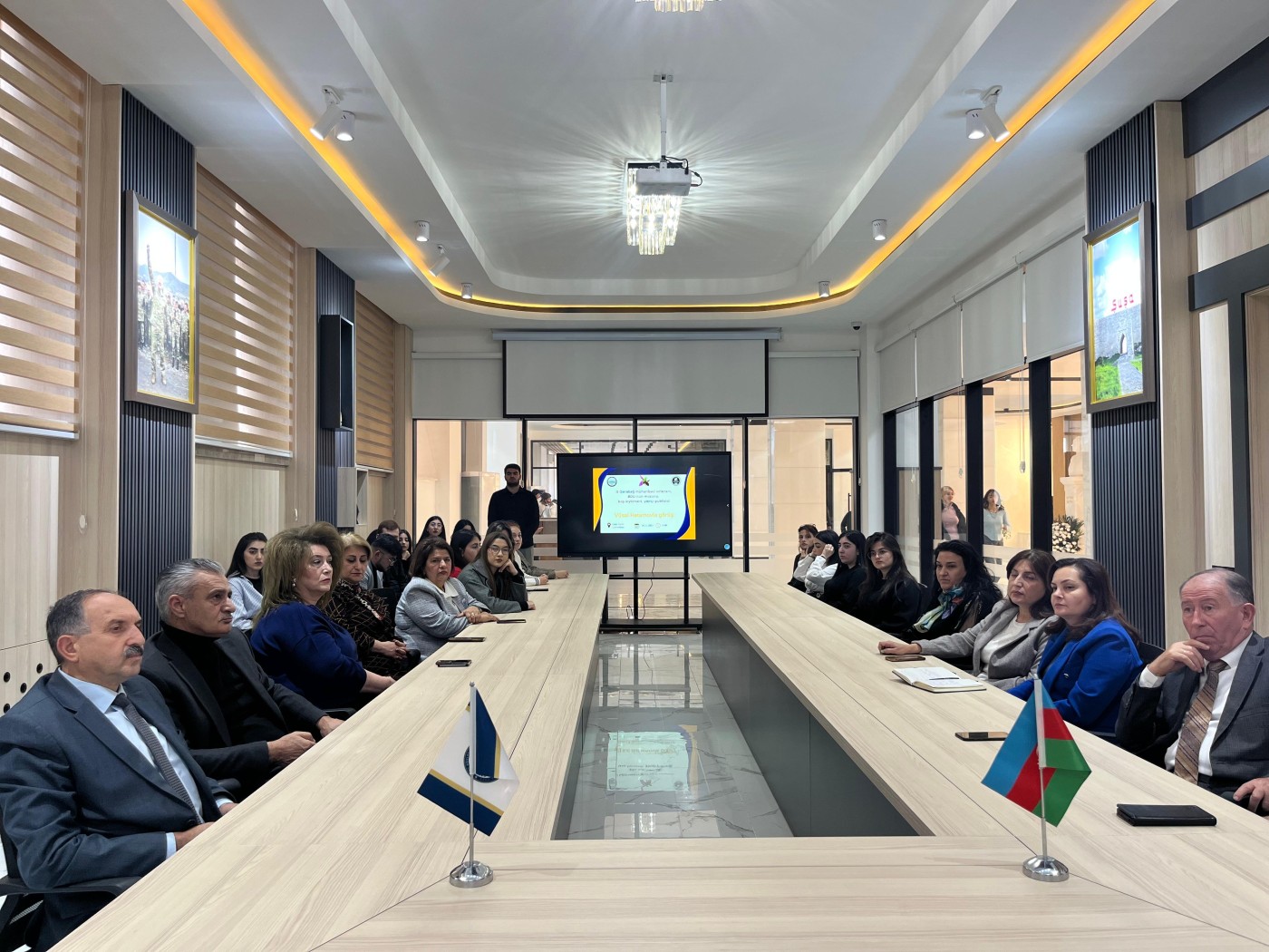 BDU-da Vətən müharibəsi qazisi Vüsal Hətəmovla görüş keçirilib - FOTOLAR