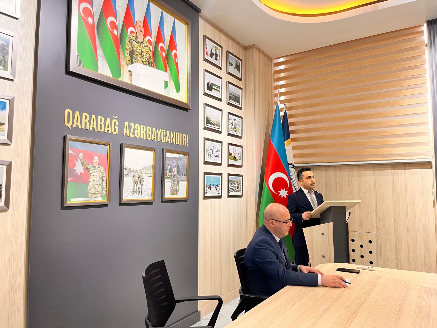 BDU-da Vətən müharibəsi qazisi Vüsal Hətəmovla görüş keçirilib - FOTOLAR