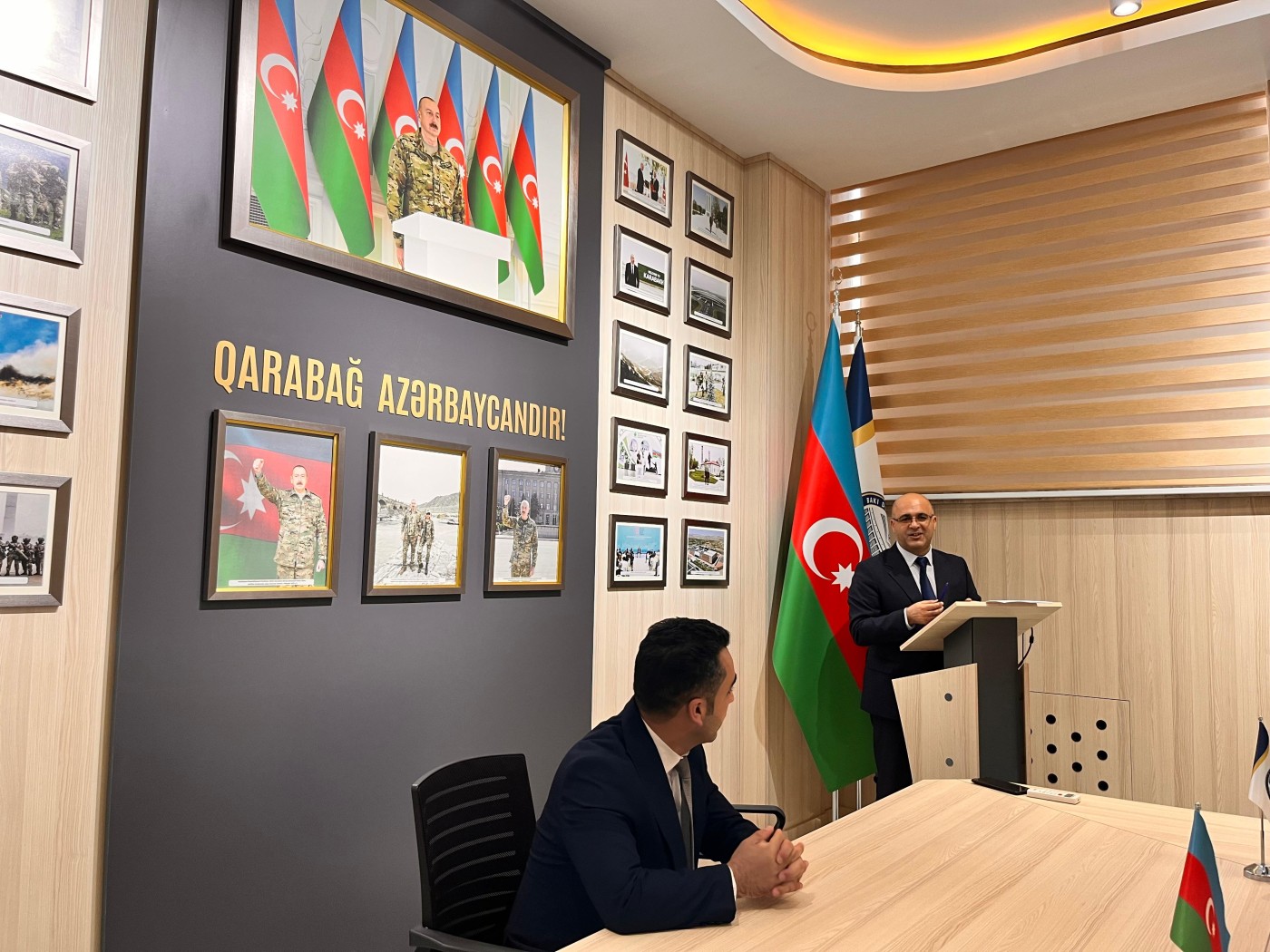BDU-da Vətən müharibəsi qazisi Vüsal Hətəmovla görüş keçirilib - FOTOLAR