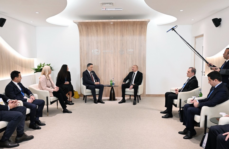 Prezident Bosniya və Herseqovinanın Rəyasət Heyətinin Sədri və üzvü ilə görüşdü - FOTOLAR (YENİLƏNİB)