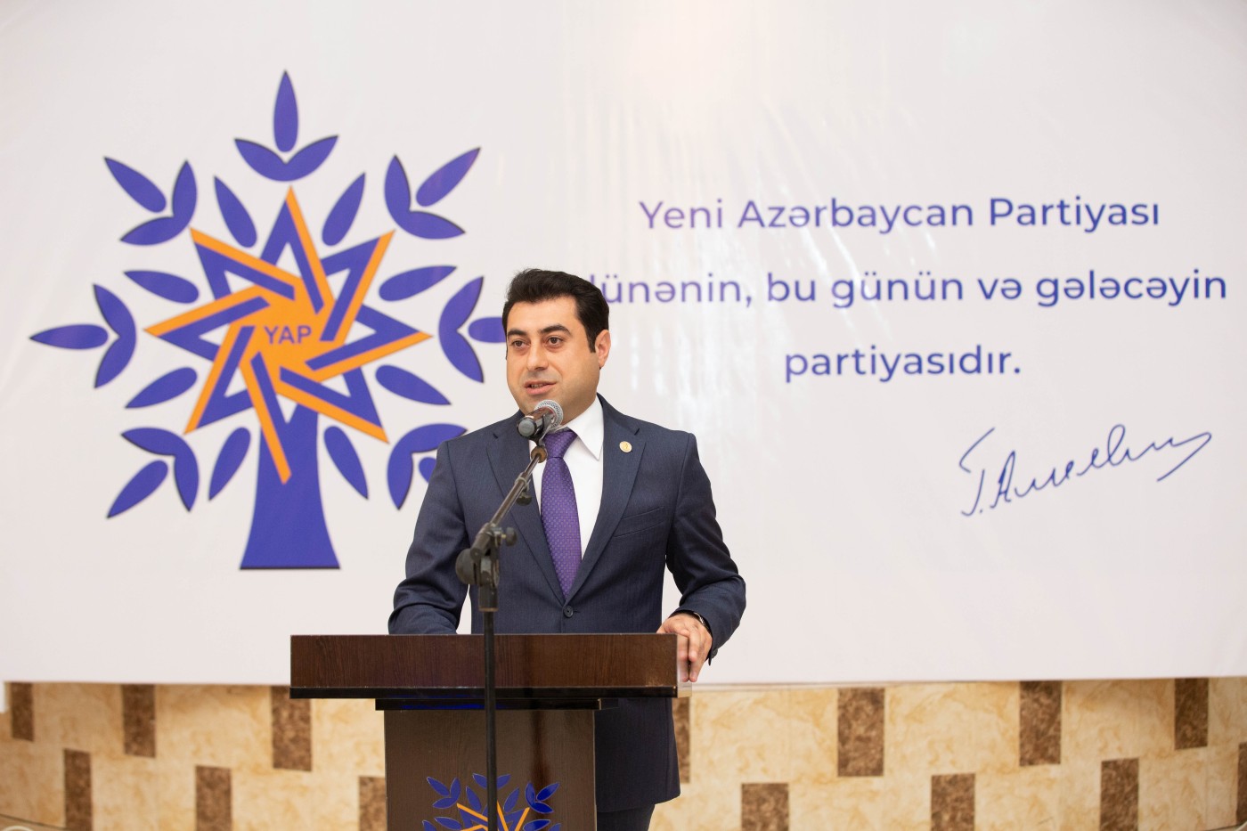 Goranboyda Yeni Azərbaycan Partiyasının 32-ci ildönümü qeyd olunub - FOTOLAR