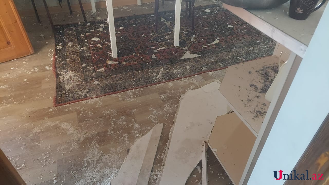 Şəmkirdə evdə partlayış: Xəsarət alanlar var (FOTOLAR)