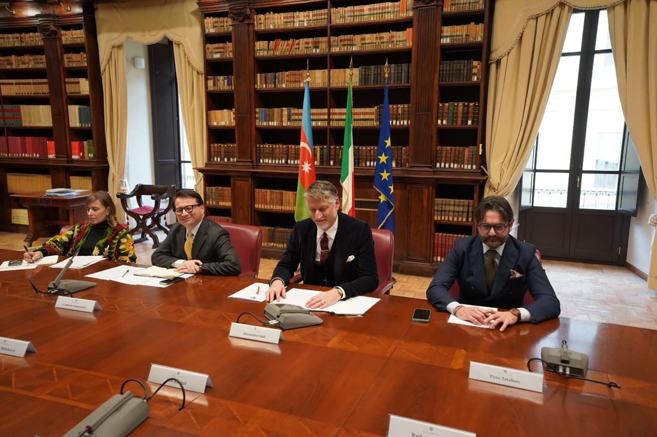 Adil Kərimli italiyalı həmkarı ilə müzakirələr apardı - FOTOLAR