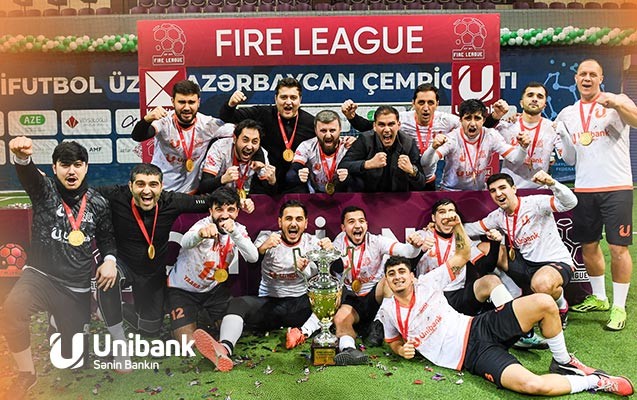 "Unibank" komandası futbol çempionatının qalibi oldu - FOTO