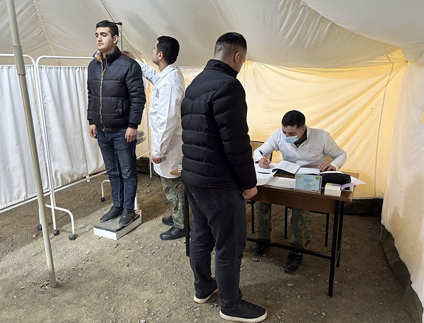 Ehtiyatda olan hərbçilərin təlim toplanışı keçirilir - FOTOLAR
