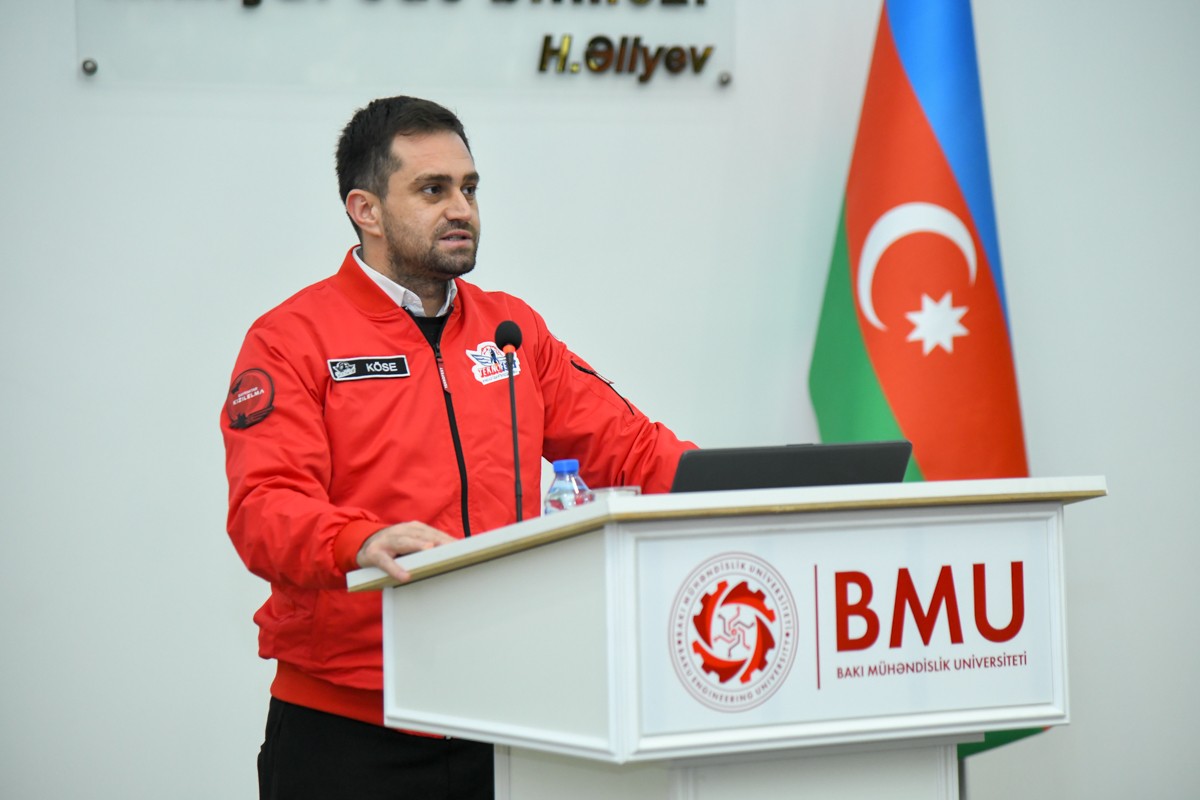 “TEKNOFEST”in rəsmi nümayəndəsi BMU tələbələri ilə görüşüb - FOTOLAR