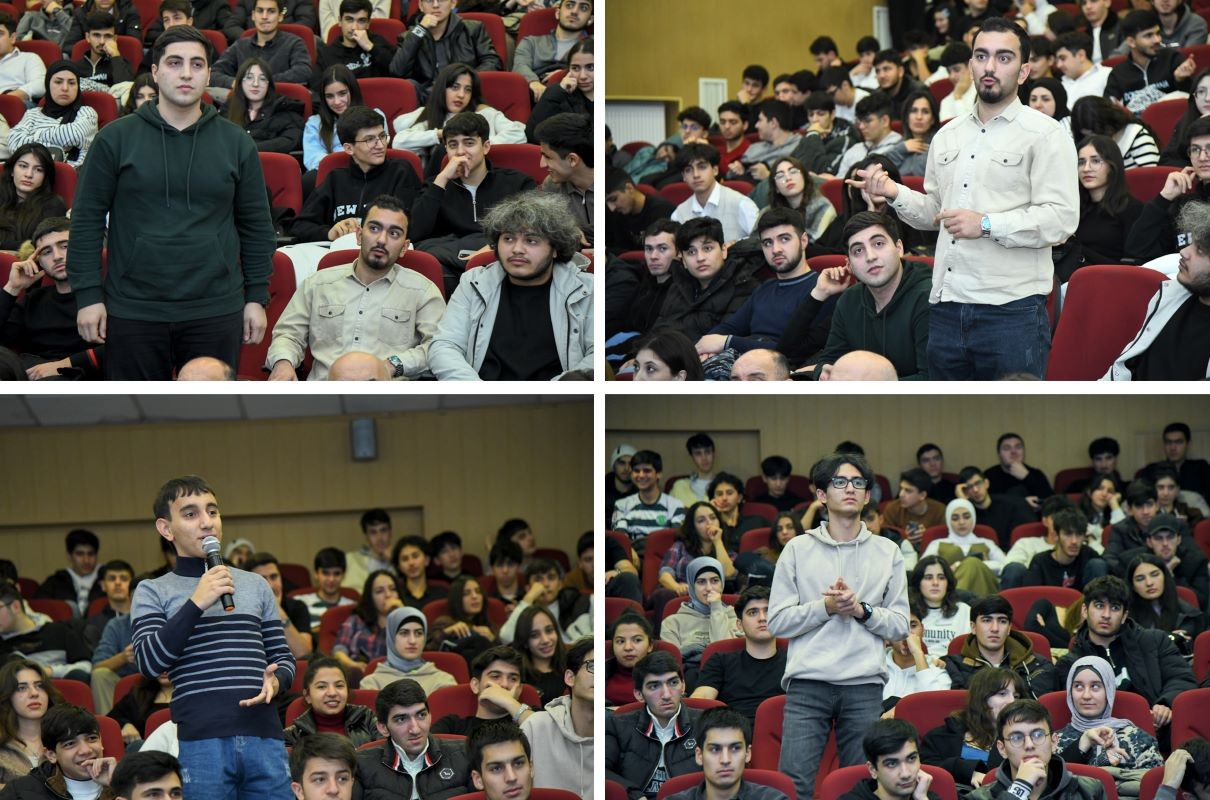 “TEKNOFEST”in rəsmi nümayəndəsi BMU tələbələri ilə görüşüb - FOTOLAR