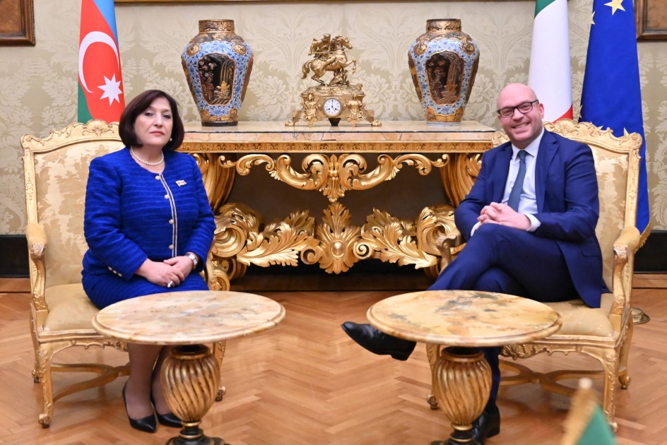 Milli Məclisin sədri Lorenzo Fontana ilə görüşdü - FOTOLAR