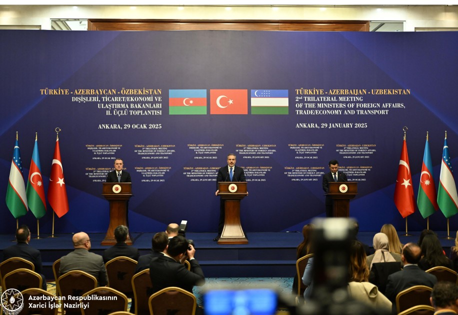 Ankarada üçtərəfli Bəyannamə imzalandı - FOTOLAR