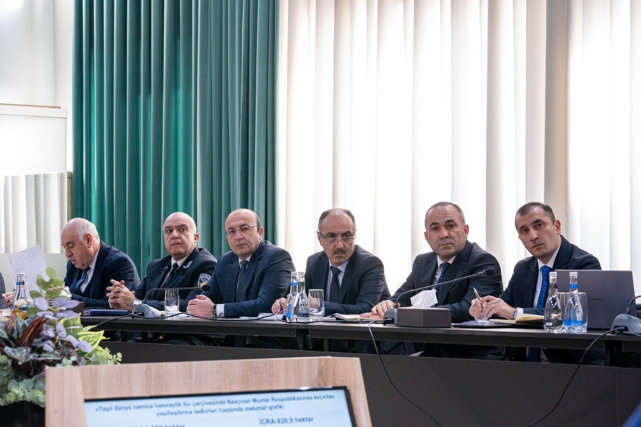 Ekologiya və Təbii Sərvətlər Nazirliyində kollegiya iclası keçirilib - FOTO