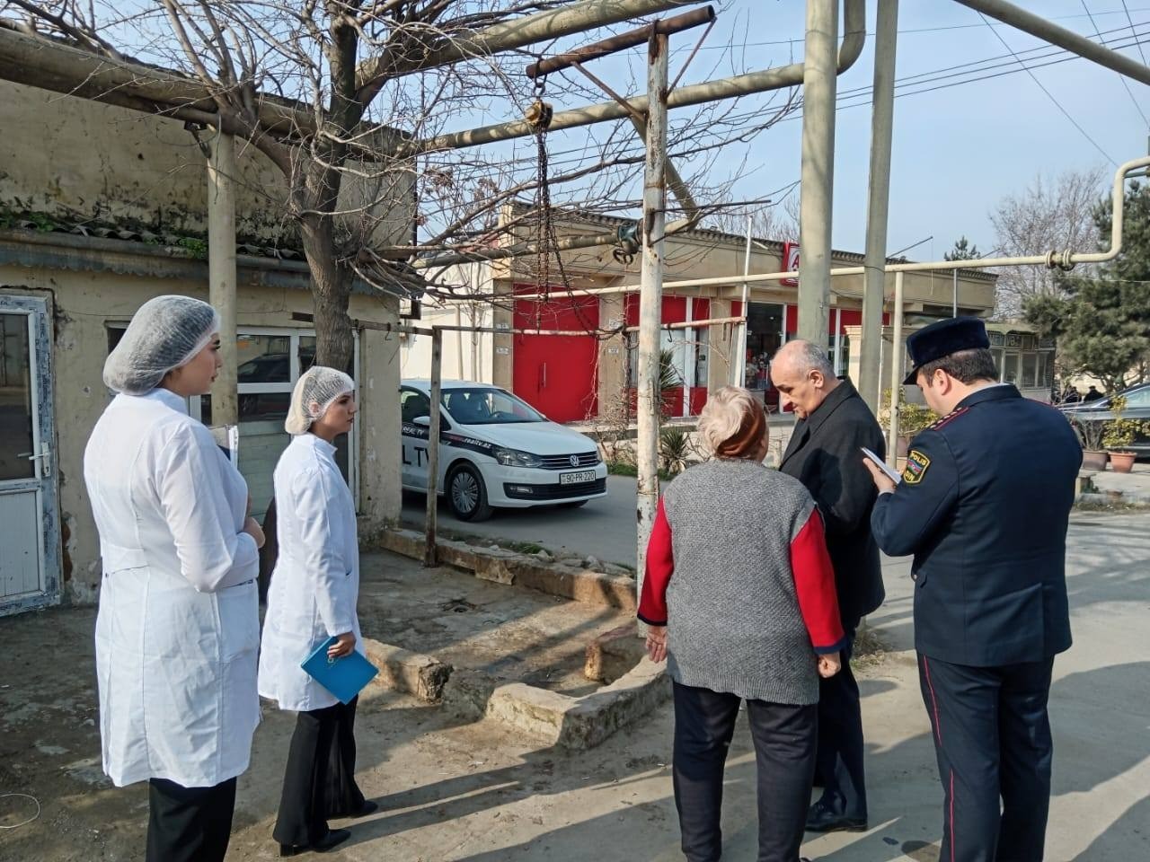 Suraxanıda qanunsuz heyvan kəsimi fəaliyyətinin qarşısı alınıb - FOTOLAR