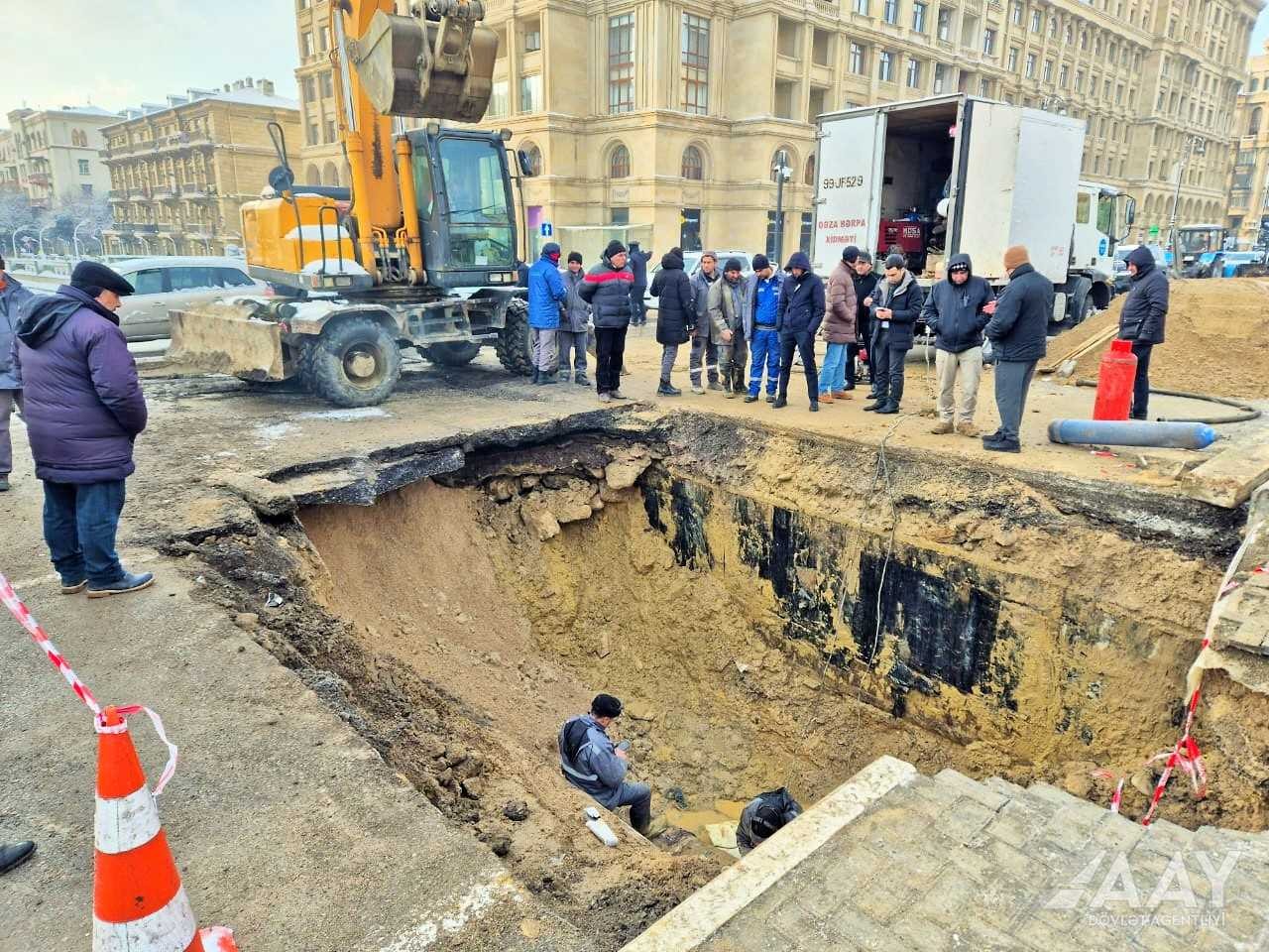 Bu prospektdə hərəkət bərpa olundu - FOTOLAR (YENİLƏNİB)