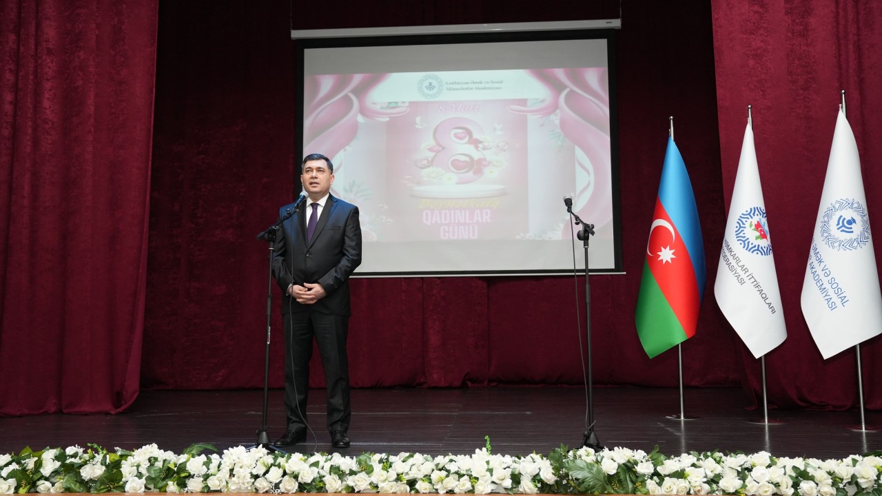AƏSMA-da 8 Mart - Beynəlxalq Qadınlar Gününə həsr olunmuş tədbir keçirilib - FOTOLAR