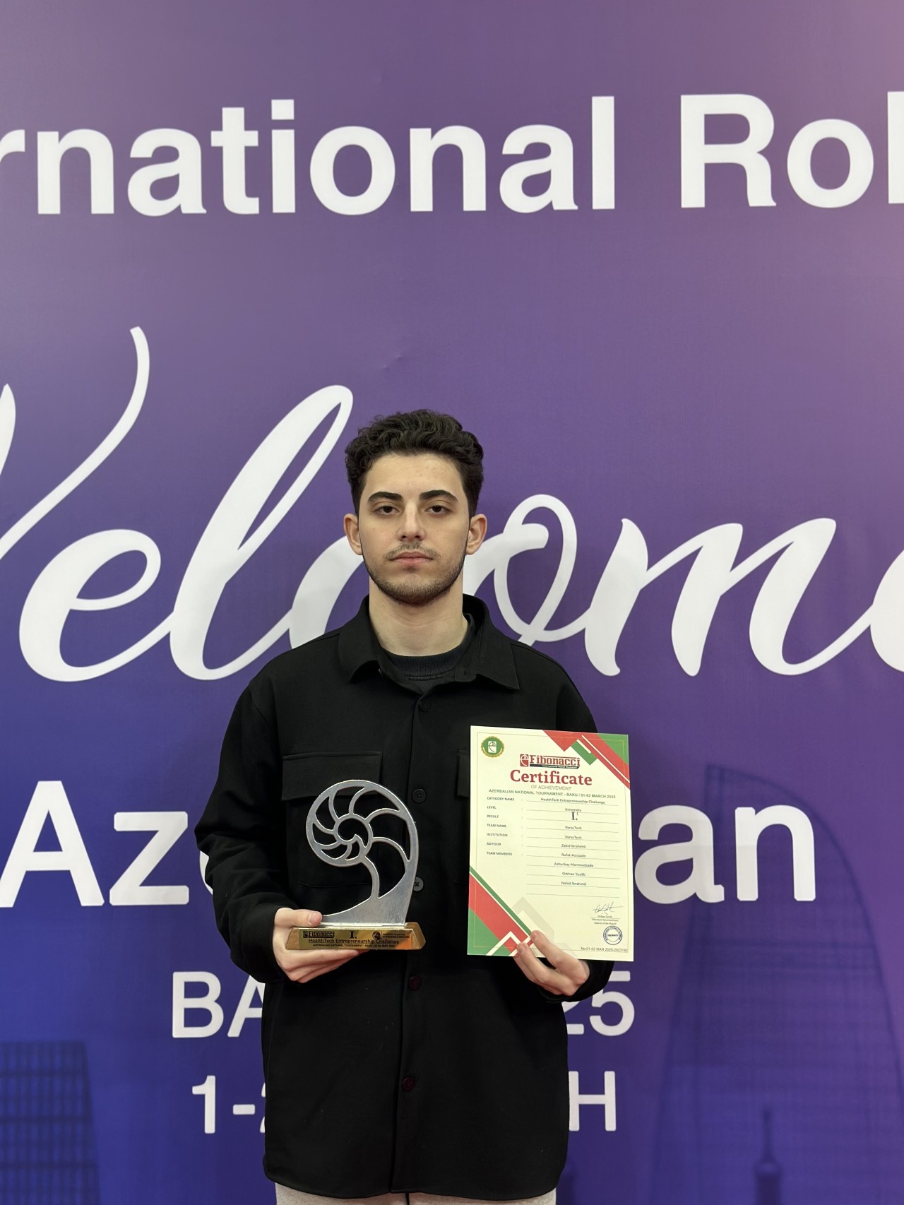 UNEC tələbəsinin komandası “Fibonacci” Olimpiadasında uğura imza atdı - FOTOLAR