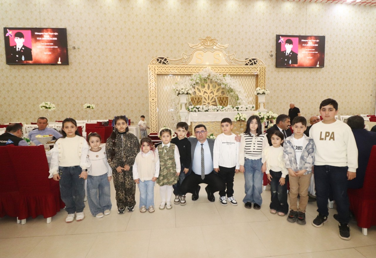 Qazaxda şəhid ailələri üçün bayram süfrəsi açılıb - FOTOLAR