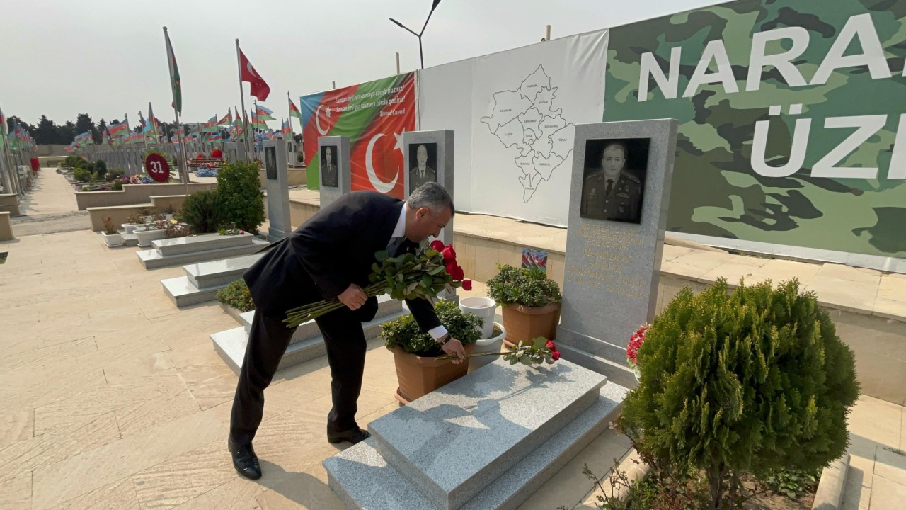 Abşeronda şəhidlərimizin məzarları və ailələri ziyarət olundu - FOTOLAR