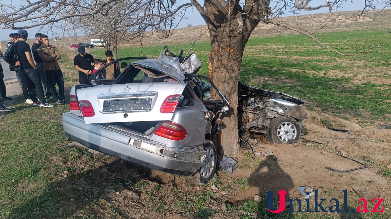 Azərbaycanda tələbə yol qəzasında öldü - FOTOLAR (YENİLƏNİB)