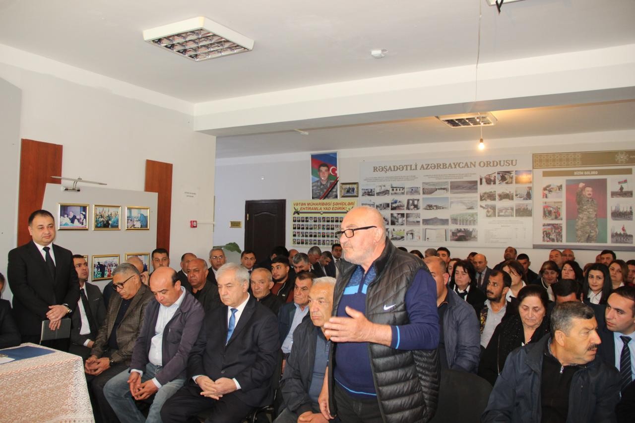 Goranboyun icra başçısı səyyar qəbul keçirdi - FOTOLAR