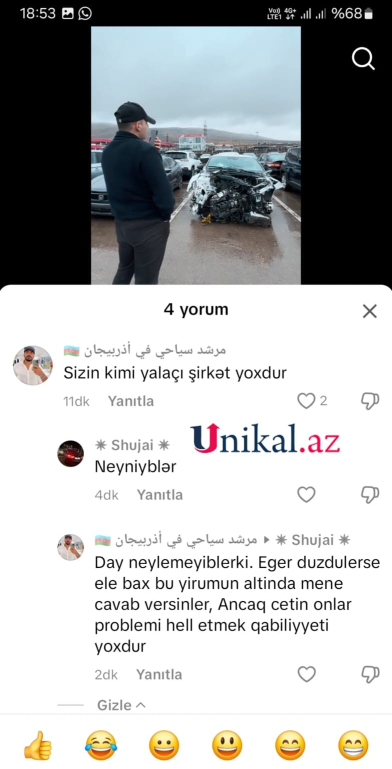Barəsində araşdırma başlanılan Sənan Əsədzadə ilə bağlı daha bir şikayət: "Sizin kimi yalançı şirkət yoxdur" (FOTOLAR)