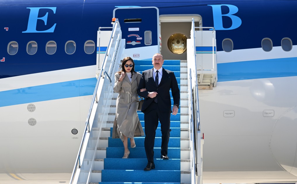 Prezident və xanımı Türkiyəyə getdi - FOTOLAR