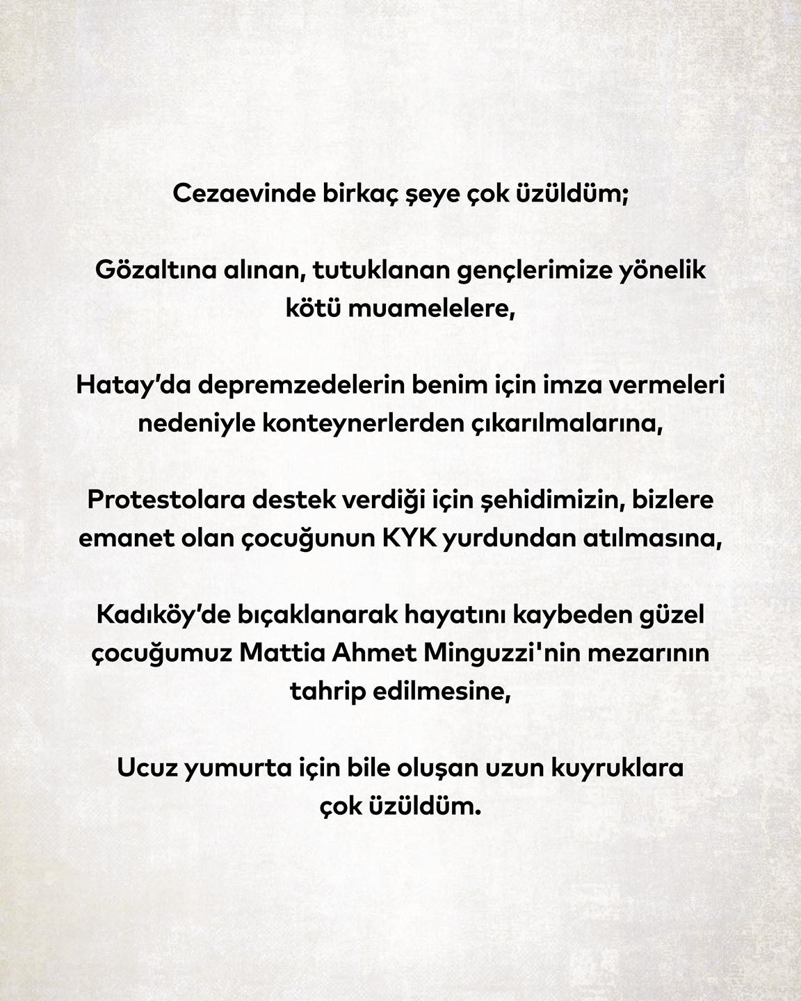 İmamoğlu həbsxanadan bunları yazdı - FOTO