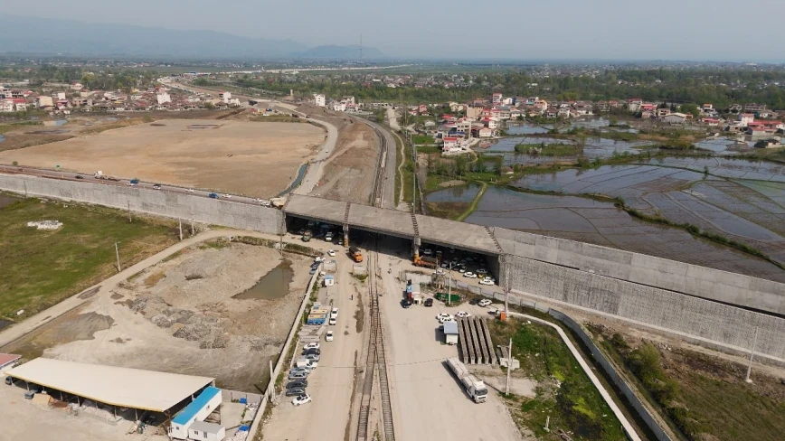 ADY Astara Terminalının inşası üzrə işlərin böyük hissəsini tamamlayıb - FOTOLAR