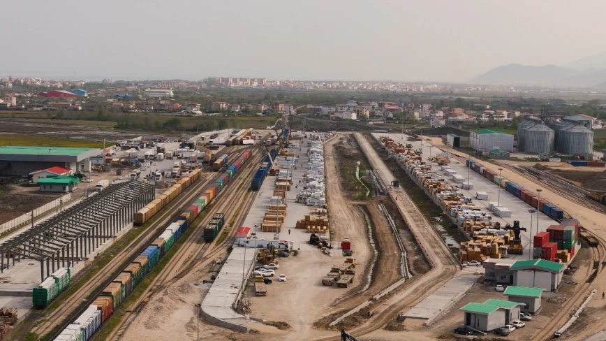 ADY Astara Terminalının inşası üzrə işlərin böyük hissəsini tamamlayıb - FOTOLAR